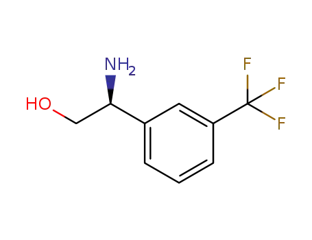 Molecular Structure of 325152-99-6 ((S)-2-AMino-2-(3-trifluoroMethylphenyl)ethanol)