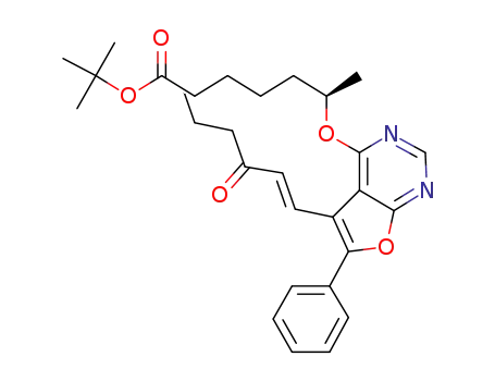 tert-Butyl (6R)-6-({5-[(1E)-3-oxohex-1-en-1-yl]-6-phenylfuro[2,3-d]pyrimidin-4-yl}oxy)-heptanoate