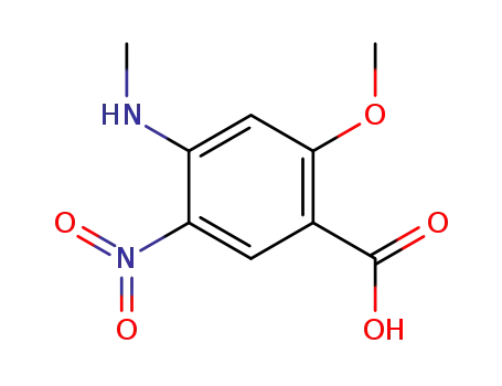 Benzoic acid, 2-methoxy-4-(methylamino)-5-nitro-