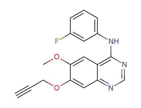 4-[(3-fluorophenyl)amino]-6-methoxy-7-(prop-2-ynyloxy)quinazoline