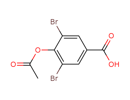 4-acetoxy-3,5-dibromobenzoic acid