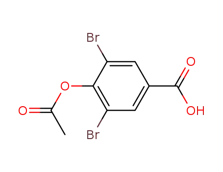 Molecular Structure of 72415-59-9 (4-acetoxy-3,5-dibromobenzoic acid)