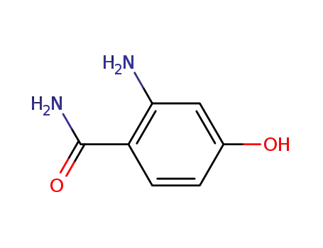 Molecular Structure of 82049-00-1 (Benzamide, 2-amino-4-hydroxy- (9CI))