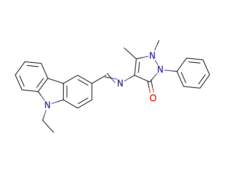4-((9-ethyl-9H-carbazol-3-yl)methylene)amino-1,5-dimethyl-2-phenyl-1,2-dihydro-3H-pyrazol-3-one