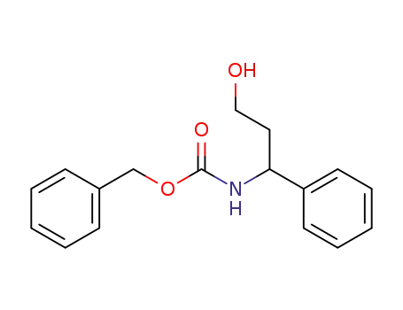 Molecular Structure of 888298-05-3 ([(1R)-3-Hydroxy-1-phenylpropyl]carbamic acid benzyl ester)