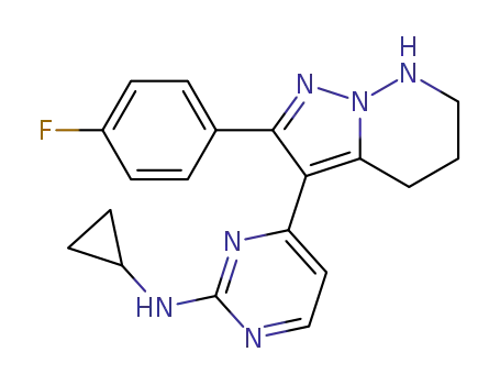 N-cyclopropyl-4-[2-(4-fluorophenyl)-4,5,6,7-tetrahydropyrazolo[1,5-b]pyridazin-3-yl]-2-pyrimidinamine