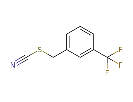 Molecular Structure of 102859-64-3 (Thiocyanic acid, [3-(trifluoromethyl)phenyl]methyl ester)