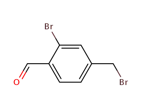 Molecular Structure of 345953-43-7 (2-bromo-4-(bromomethyl)benzaldehyde)
