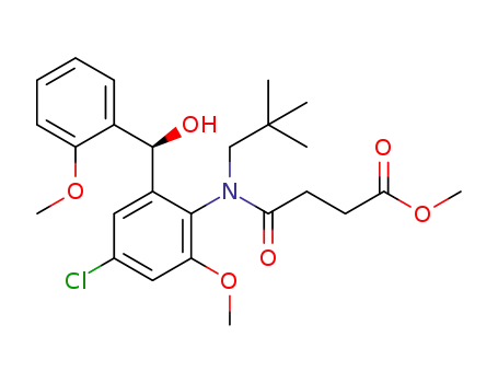 Butanoic acid,
4-[[4-chloro-2-[(S)-hydroxy(2-methoxyphenyl)methyl]-6-methoxyphenyl](2
,2-dimethylpropyl)amino]-4-oxo-, methyl ester