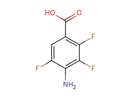 Molecular Structure of 122033-75-4 (Benzoic acid, 4-amino-2,3,5-trifluoro- (9CI))
