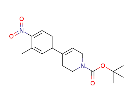 Molecular Structure of 1051930-31-4 (tert-butyl 4-(3-methyl-4-nitrophenyl)-5,6-dihydropyridine-1(2H)-carboxylate)
