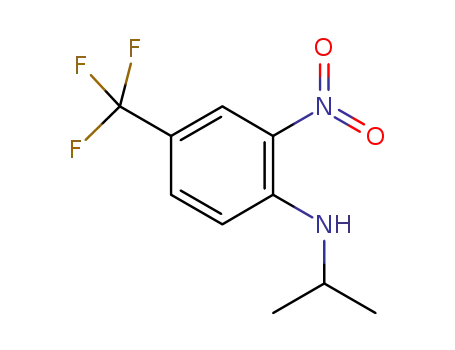 Molecular Structure of 175277-90-4 (4-ISOPROPYLAMINO-3-NITROBENZOTRIFLUORIDE)