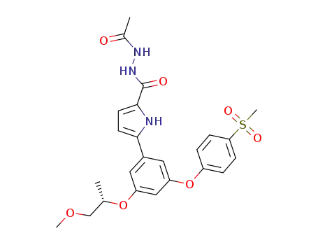 N'-Acetyl-5-{3-[(1S)-2-methoxy-1-methylethoxy]-5-[4-(methylsulfonyl)phenoxy]phenyl}-1H-pyrrole-2-carbohydrazide
