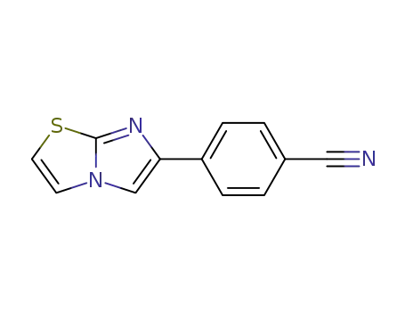 Molecular Structure of 118001-67-5 (4-IMIDAZO[2,1-B]THIAZOL-6-YL-BENZONITRILE)