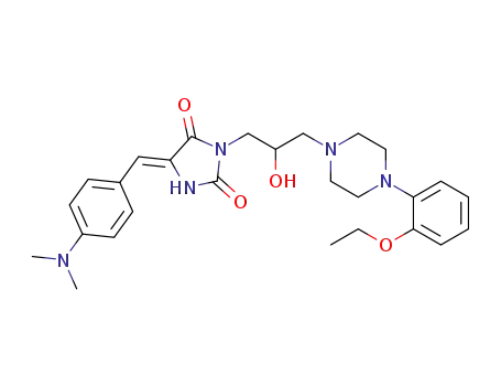 (Z)-5-(4-(dimethylamino)benzylidene)-3-(3-(4-(2-ethoxyphenyl)piperazin-1-yl)-2-hydroxypropyl)imidazolidine-2,4-dione