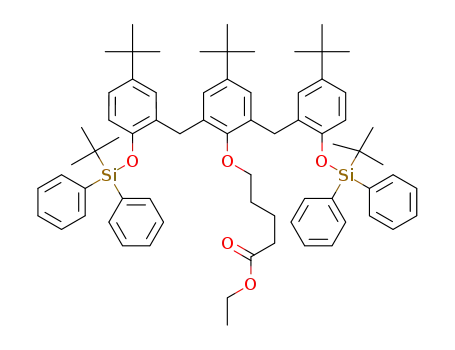 ethyl 5-(2,6-bis(5-tert-butyl-2-(tert-butyldiphenylsilyloxy)benzyl)-4-tert-butylphenoxy)pentanoate