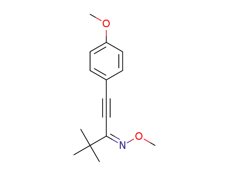 (Z)-1-(4-methoxyphenyl)-4,4-dimethylpent-1-yn-3-one O-methyl oxime