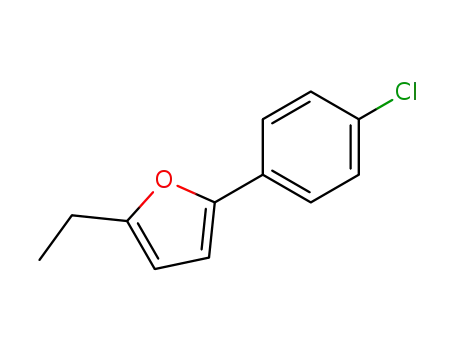 Molecular Structure of 26732-07-0 (Furan, 2-(4-chlorophenyl)-5-ethyl-)