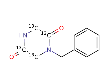 <sup>(13)</sup>C<sub>4</sub>-1-benzylpiperazine-2,5-dione
