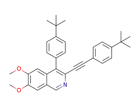 6,7-dimethoxy-4-(4-tert-butylphenyl)-3-[2-(4-tert-butylphenyl)ethynyl]isoquinoline