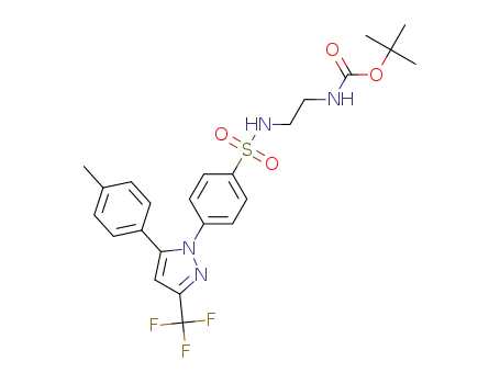 {2-[4-(5-para-tolyl-3-trifluoromethylpyrazol-1-yl)benzenesulfonylamino]ethyl}carbamic acid tert-butyl ester