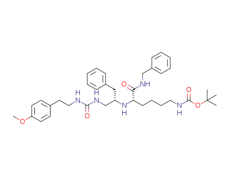 N<sub>ε</sub>-Boc-N<sub>α</sub>-[(2S)-1-(3-(4-methoxyphenethyl)ureido)-3-phenylpropan-2-yl]lysine benzyl amide