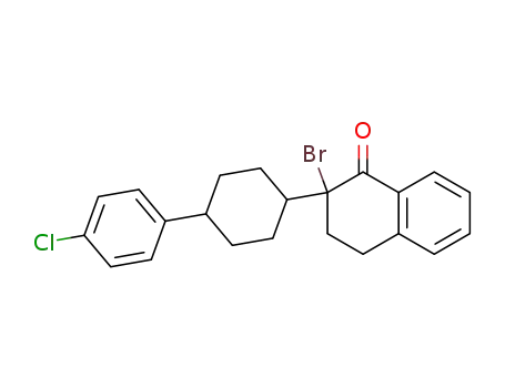 cis/trans-2-bromo-2-(4-(4-chlorophenyl)cyclohexyl)-3,4-dihydronaphthalen-1(2H)-one