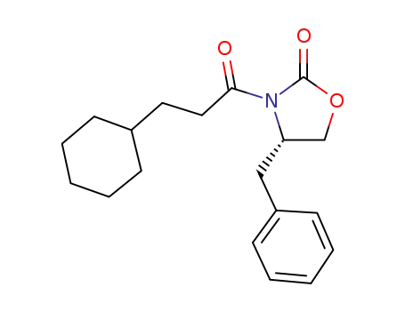 Molecular Structure of 136187-43-4 ((4S)-3-(3-cyclohexyl-1-oxopropyl)-4-phenylmethyl-2-oxazolidinone)