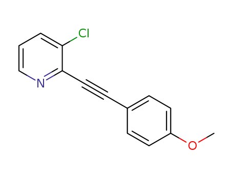 3-chloro-2-[(4-methoxyphenyl)ethynyl]pyridine
