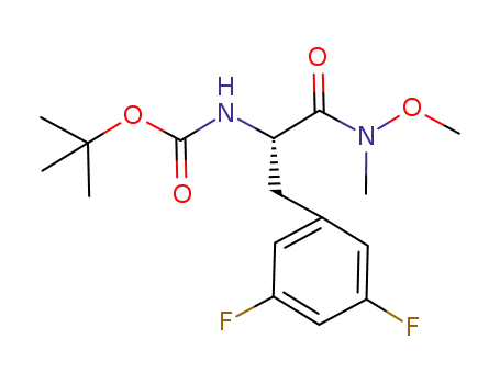 Carbamic acid,
[(1S)-1-[(3,5-difluorophenyl)methyl]-2-(methoxymethylamino)-2-oxoethyl]
-, 1,1-dimethylethyl ester