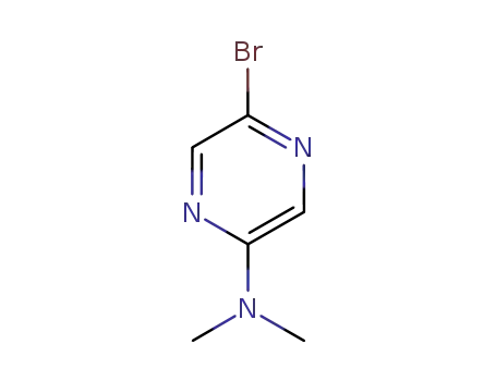 Molecular Structure of 446286-94-8 (5-BROMO-2-(DIMETHYLAMINO)PYRAZINE)