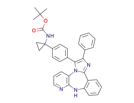 tert-butyl {1-[4-(2-phenyl-9H-imidazo[1,2-d]pyrido[2,3-b][1,4]benzodiazepin-3-yl]phenyl}cyclopropyl}carbamate