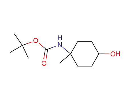 Molecular Structure of 792913-83-8 (Carbamic acid, (4-hydroxy-1-methylcyclohexyl)-, 1,1-dimethylethyl ester (9CI))