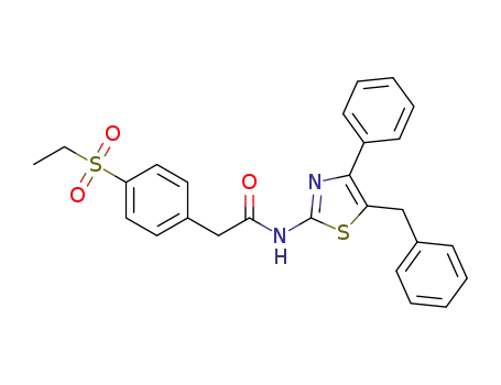 2-[4-(ethylsulfonyl)phenyl]-N-[4-phenyl-5-(phenylmethyl)-1,3-thiazol-2-yl]acetamide