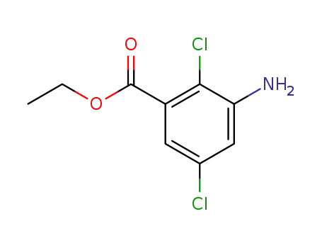 Molecular Structure of 60541-86-8 (ETHYL-3-AMINO-2.5-DICHLOROBENZOATE)