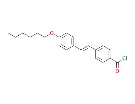 4-[(E)-2-(4-hexyloxy-phenyl)-vinyl]-benzoyl chloride