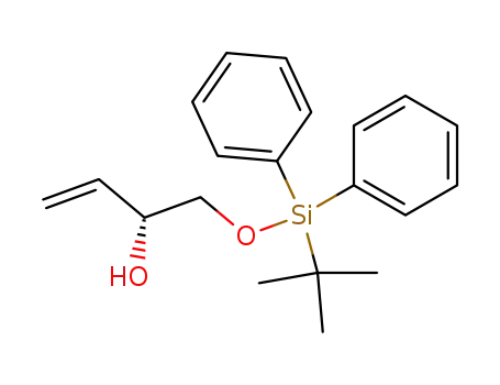 Molecular Structure of 191800-37-0 (3-Buten-2-ol, 1-[[(1,1-dimethylethyl)diphenylsilyl]oxy]-, (2R)-)
