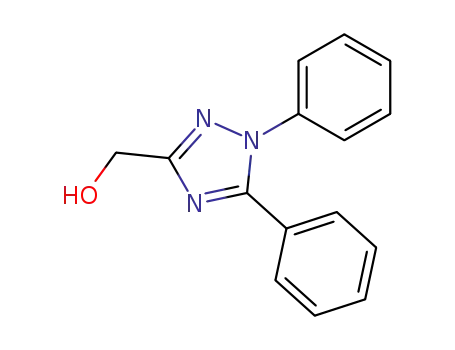 Molecular Structure of 89060-59-3 (1H-1,2,4-Triazole-3-methanol,1,5-diphenyl-)