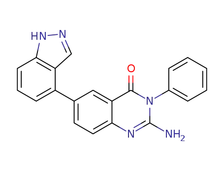 2-amino-6-(1H-indazol-4-yl)-3-phenyl-4(3H)-quinazolinone