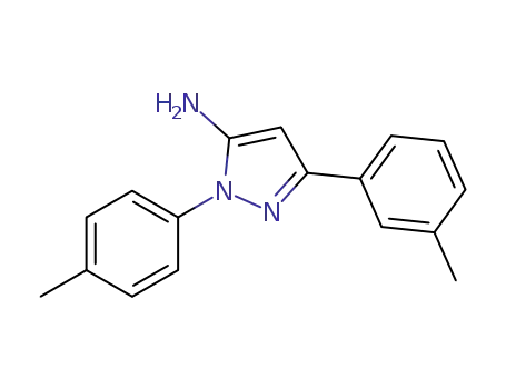 Molecular Structure of 618092-88-9 (3-(3-METHYLPHENYL)-1-(4-METHYLPHENYL)-1H-PYRAZOL-5-AMINE)