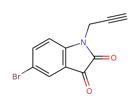Molecular Structure of 79552-50-4 (N-propargyl-5-bromoisatin)