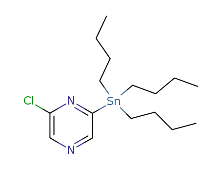 Molecular Structure of 850221-68-0 (Pyrazine, 2-chloro-6-(tributylstannyl)-)