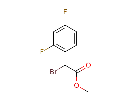 Molecular Structure of 1266680-51-6 (methyl bromo(2,4-difluorophenyl)acetate)