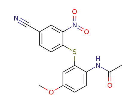 N-(2-((4-cyano-2-nitrophenyl)thio)-4-methoxyphenyl)acetamide