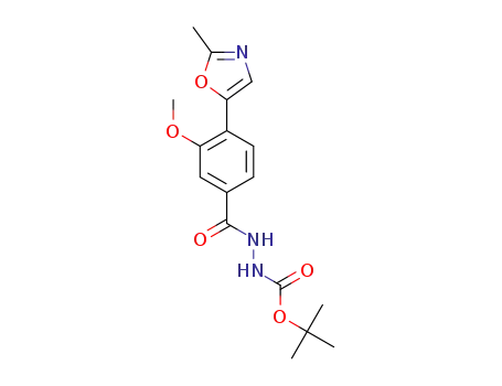 tert-butyl 2-{[3-methoxy-4-(2-methyl-1,3-oxazol-5-yl)phenyl]carbonyl}hydrazinecarboxylate