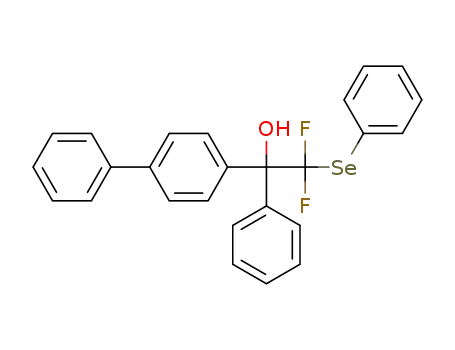 Molecular Structure of 1363319-82-7 (1-(biphenyl-4-yl)-2,2-difluoro-1-phenyl-2-(phenylselanyl)ethanol)