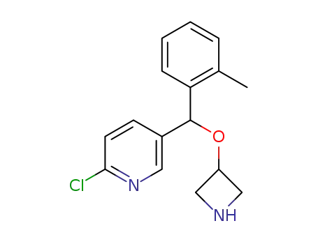 Molecular Structure of 1357305-89-5 (3-(2-methylphenyl-2-chloropyrid-5-ylmethoxy)azetidine)