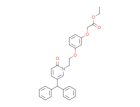 ethyl (3-{2-[5-(diphenylmethyl)-2-oxopyridin-1(2H)-yl]ethoxy}phenoxy)acetate
