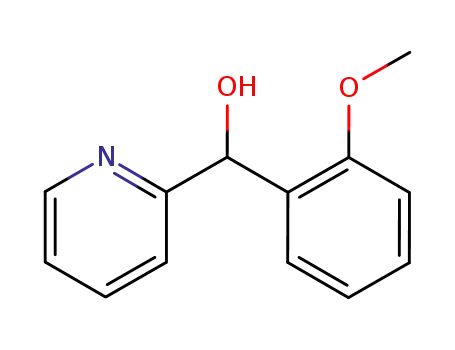 Molecular Structure of 27652-91-1 (2-Pyridinemethanol, a-(2-methoxyphenyl)-)