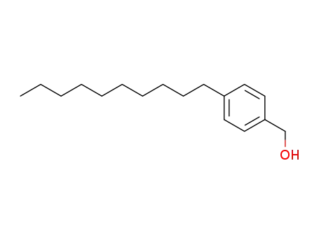 Molecular Structure of 7408-29-9 (Benzenemethanol, 4-decyl-)